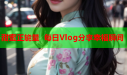 甜蜜正能量 每日Vlog分享幸福瞬间