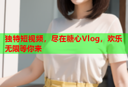 独特短视频，尽在糖心Vlog，欢乐无限等你来