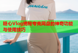 糖心Vlog揭秘夸克网盘的神奇功能与使用技巧