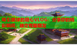 吸引眼球的糖心VLOG：分享你的精彩瞬间，结交有趣朋友