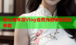 糖心成年版Vlog会员充值特惠活动来袭