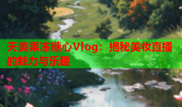 天美果冻糖心Vlog：揭秘美妆直播的魅力与乐趣