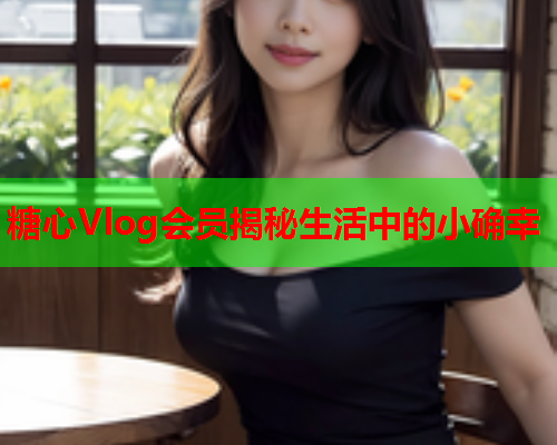 糖心Vlog会员揭秘生活中的小确幸