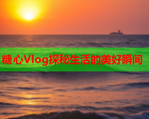 糖心Vlog探秘生活的美好瞬间