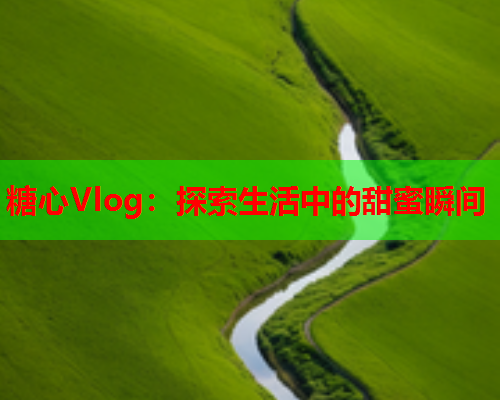 糖心Vlog：探索生活中的甜蜜瞬间