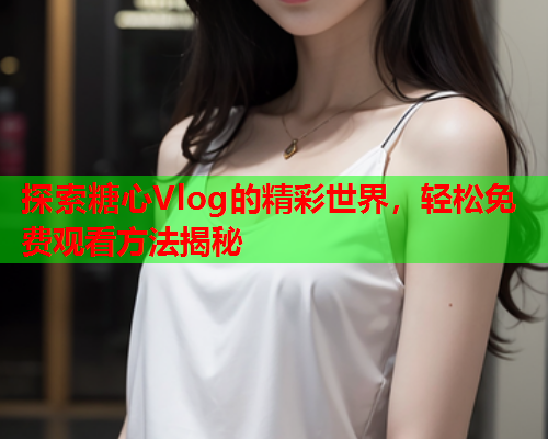 探索糖心Vlog的精彩世界，轻松免费观看方法揭秘