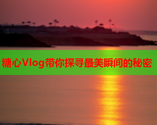 糖心Vlog带你探寻最美瞬间的秘密