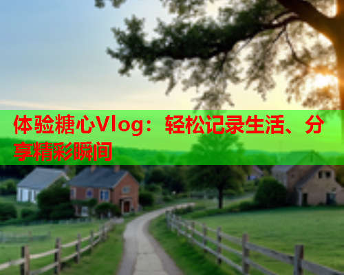 体验糖心Vlog：轻松记录生活、分享精彩瞬间